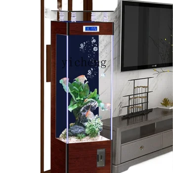 Аквариум для рыб XC Smart Golden Crystal Super White Glass для дома, гостиной малого и среднего размера, Ленивой смены аквариума с рыбками