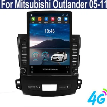 Android 12 Carplay для вертикального автомобильного радиоприемника Tesla, видеоплеера GPS для Mitsubishi Outlander xl 2 2005-2011 Для Citroen C-Crosser