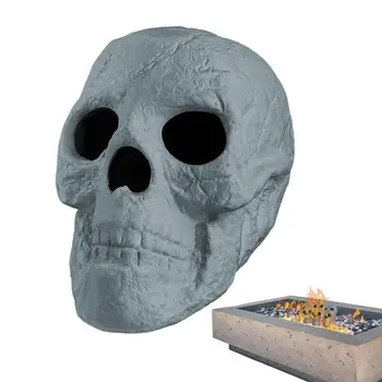 Керамический Огнеупорный череп для костра, Многоразовый Огнеупорный Череп для костра, Керамические черепа, голова скелета, декор для костра, костер