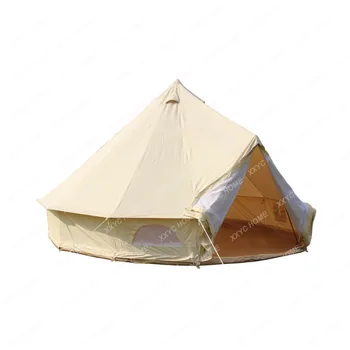 Утолщенные непромокаемые теплые палатки из хлопчатобумажной ткани для кемпинга на открытом воздухе, палатка для кемпинга в отеле